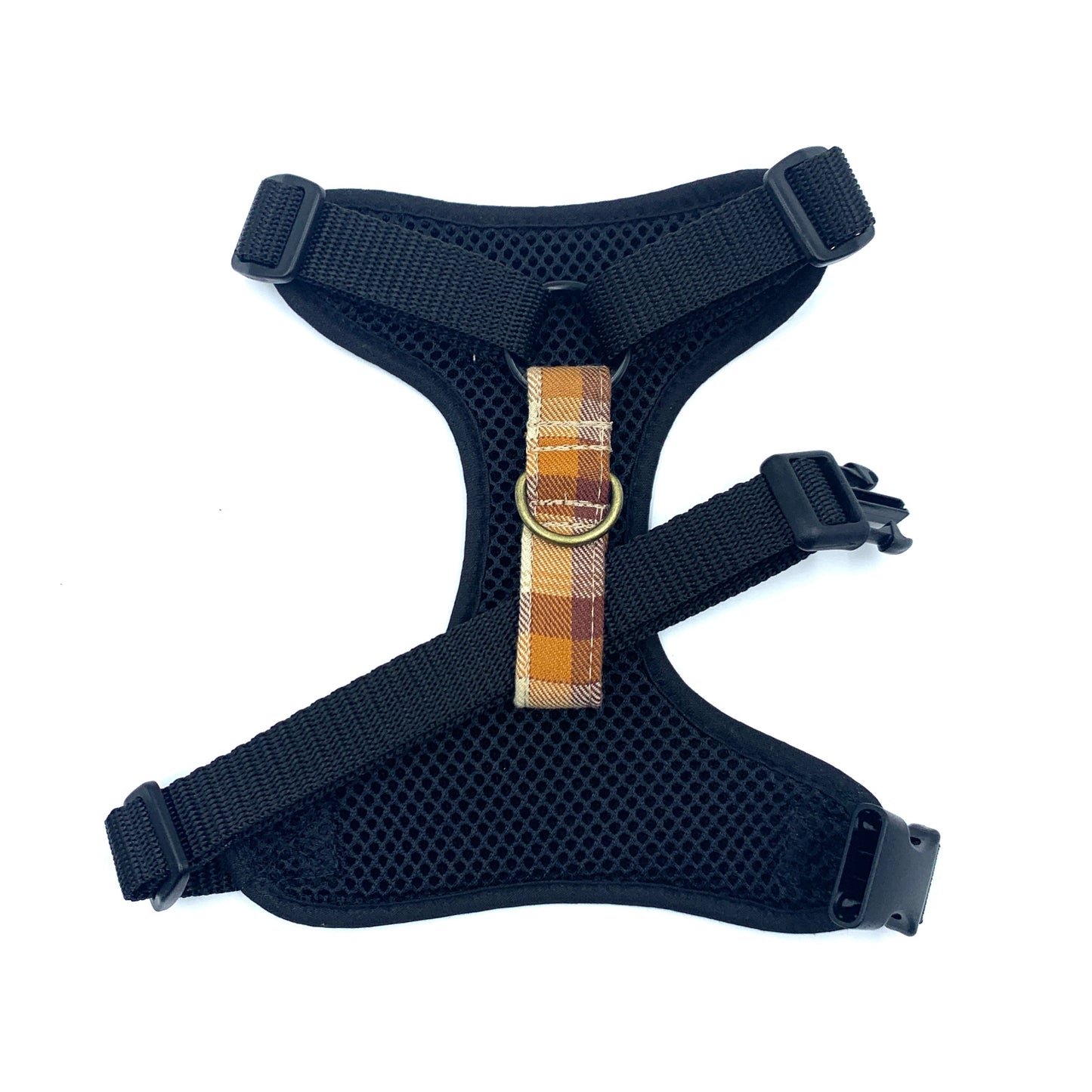 Gingerbread Check Fabric Harness
