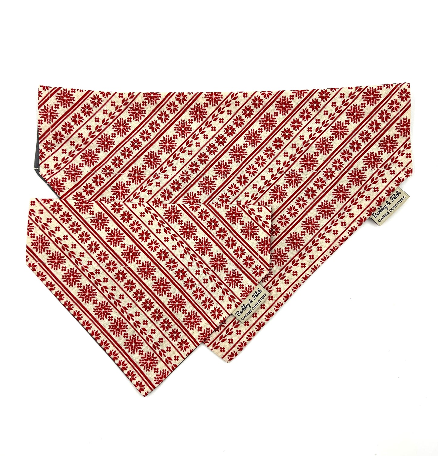 Natural Scandi Print Dog Bandana