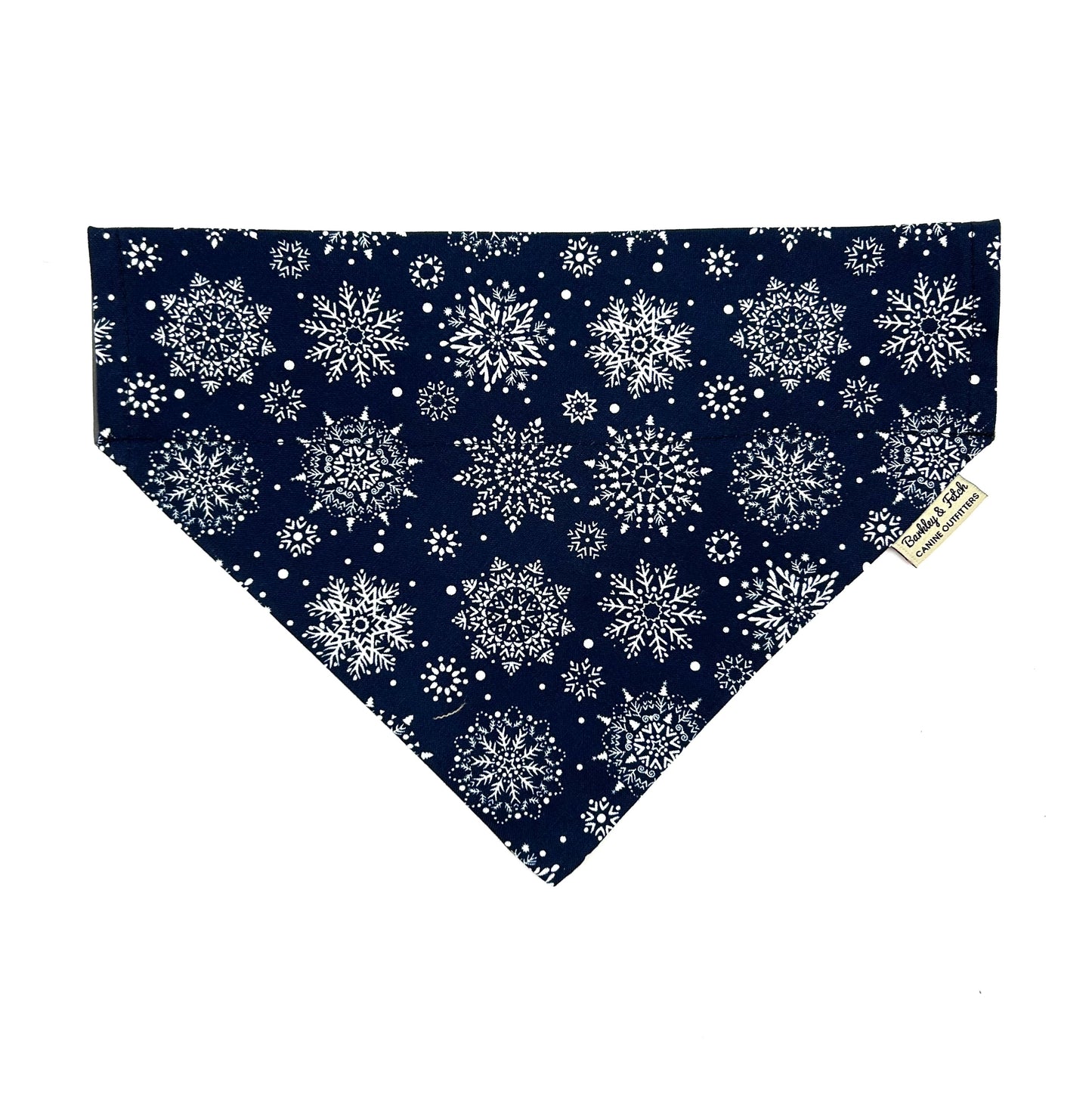 Christmas Snowflake Print Dog Bandana