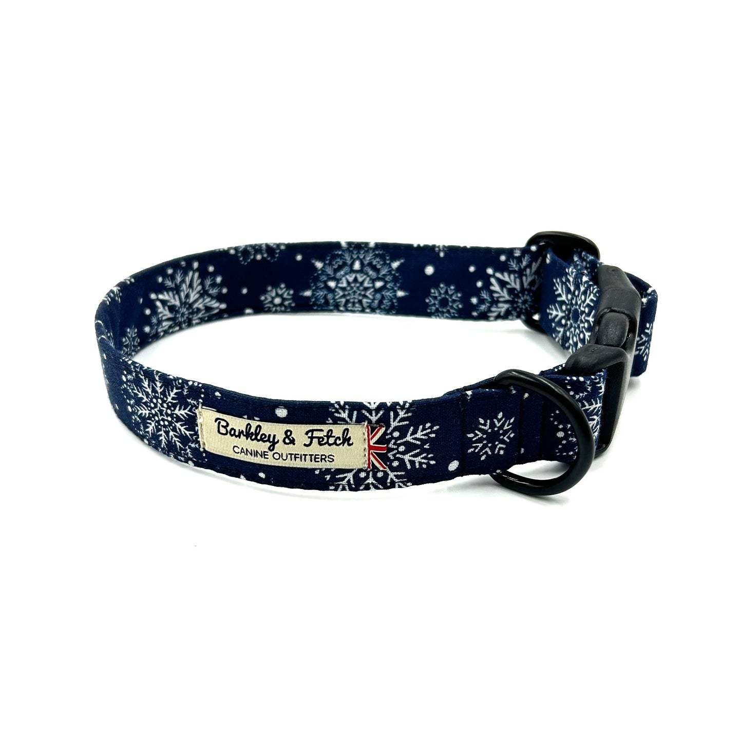 Christmas Snowflake Print Dog Collar