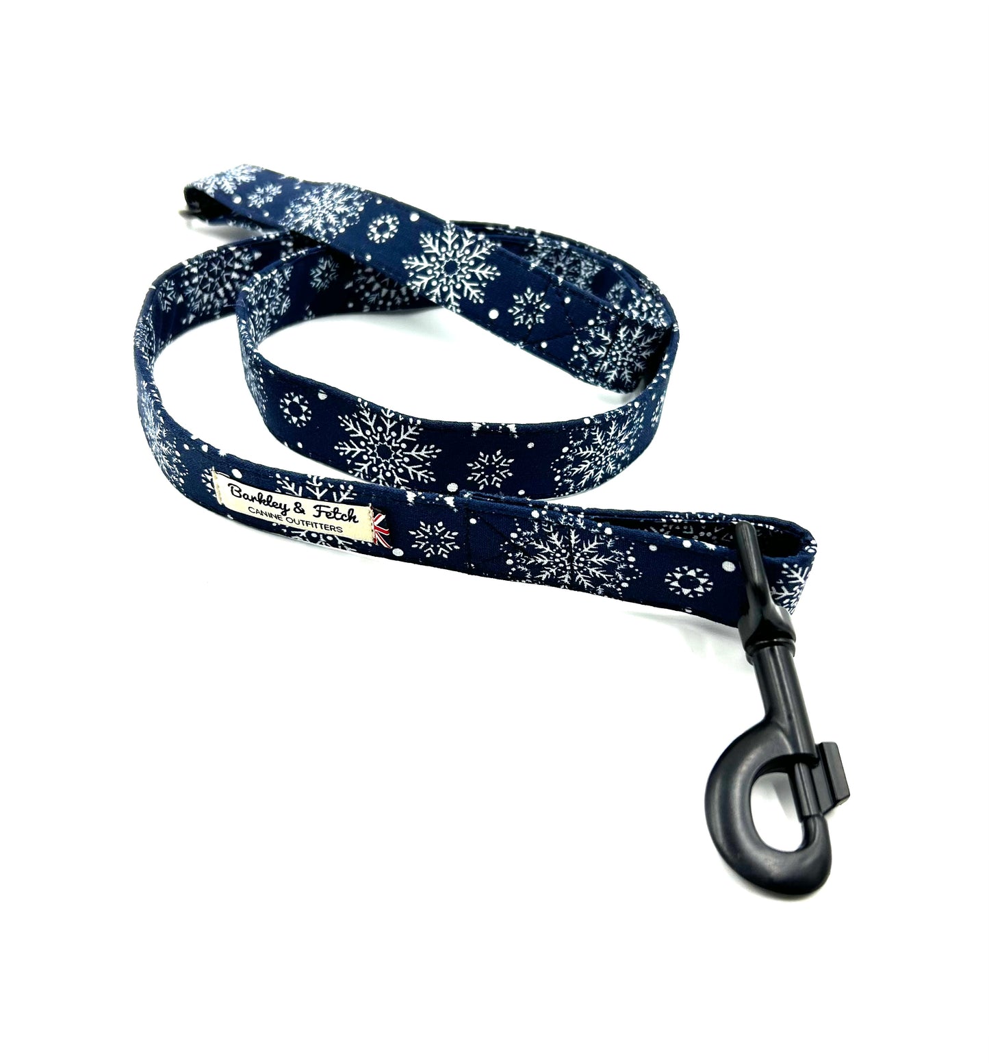 Christmas Snowflake Print Dog Lead