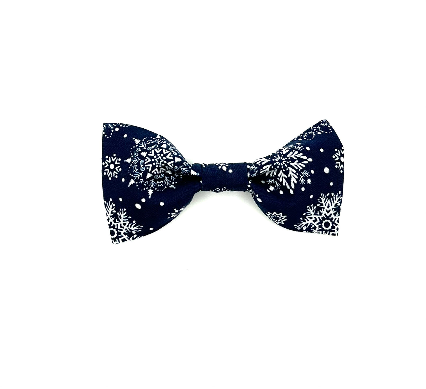 Christmas Snowflake Print Dog Bowtie