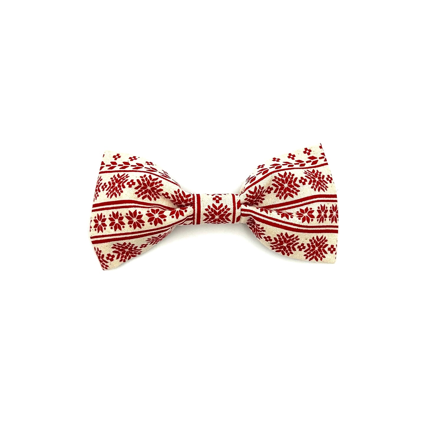 Natural Scandi Print Dog Bowtie