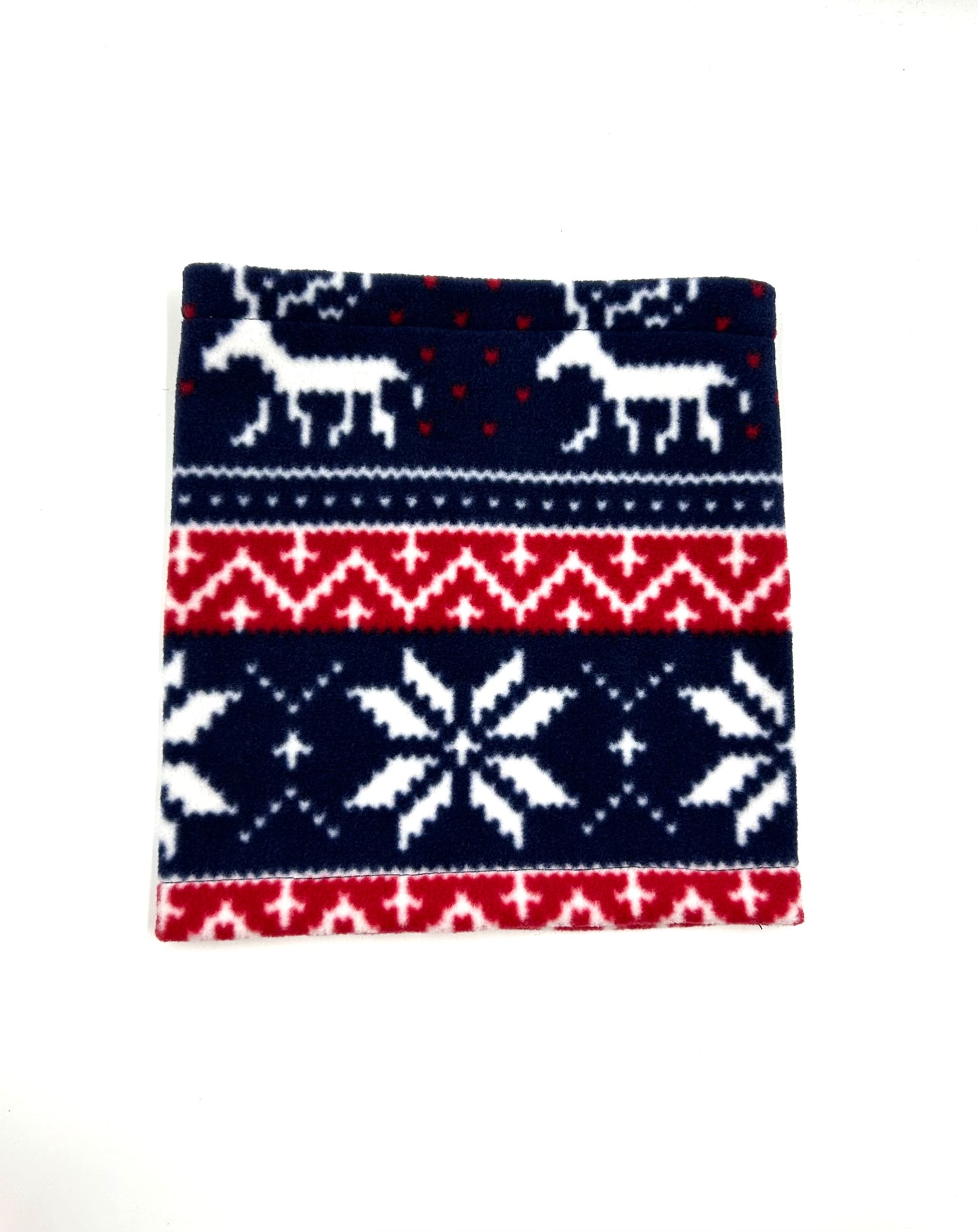 Xmas Fairisle Fleece Dog Snood