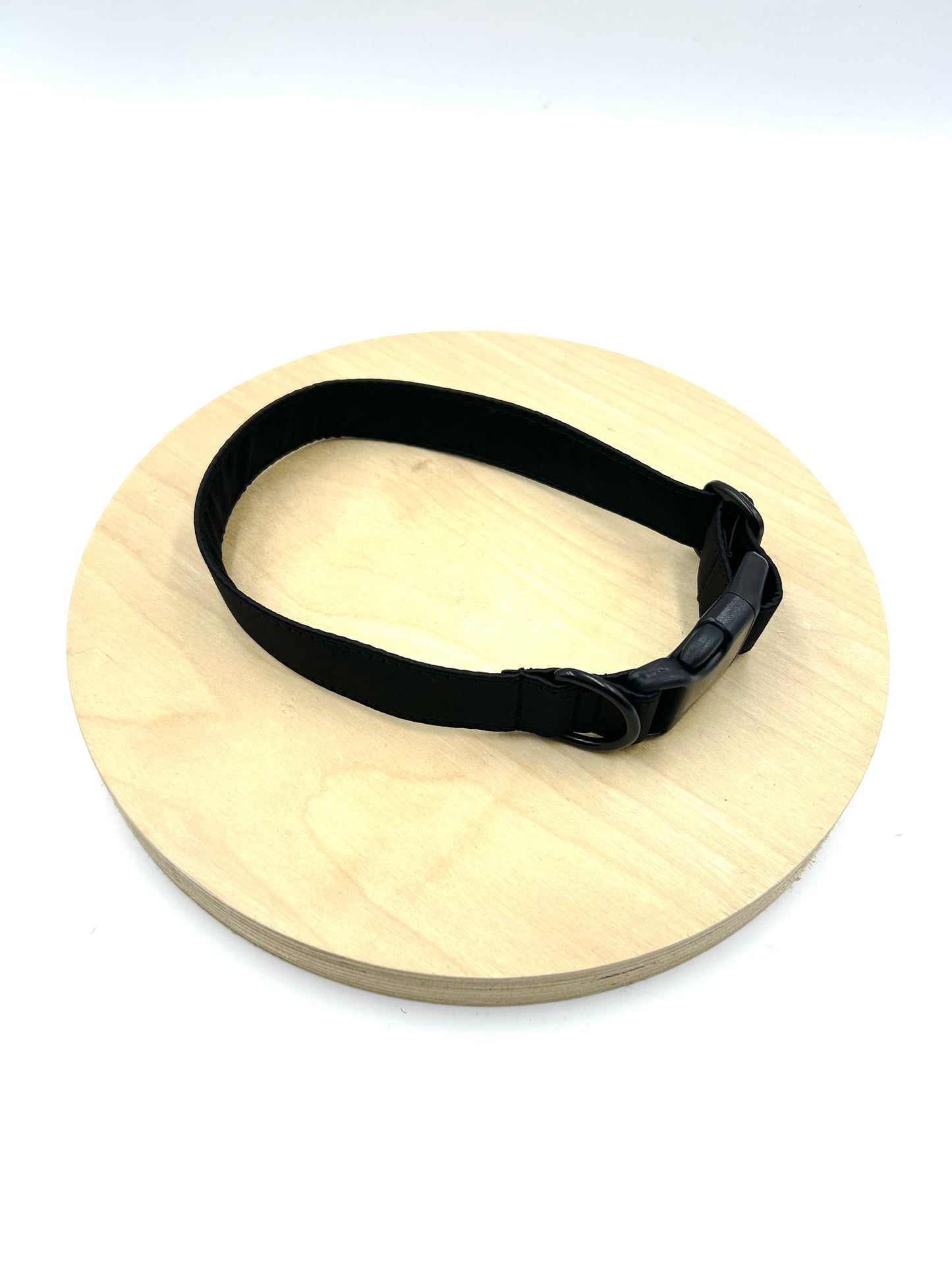 Black Satin Wedding Dog Collar
