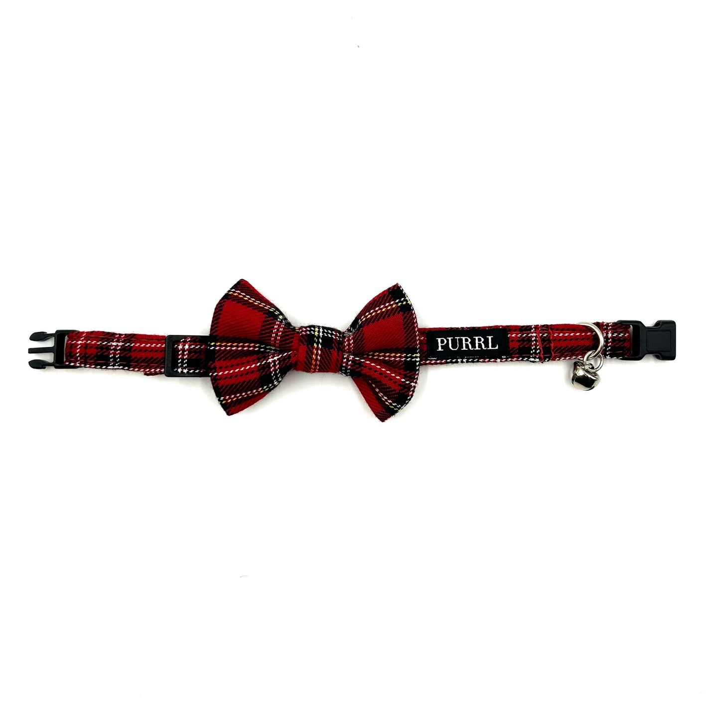 Red Tartan Cat Collar and accessories