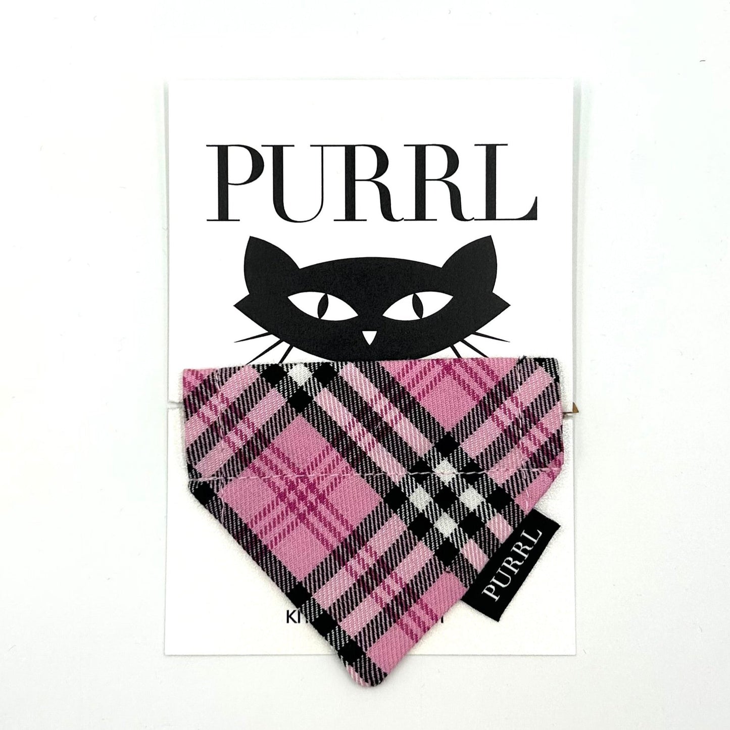 PinkBerry Check Cat Collar and accessories