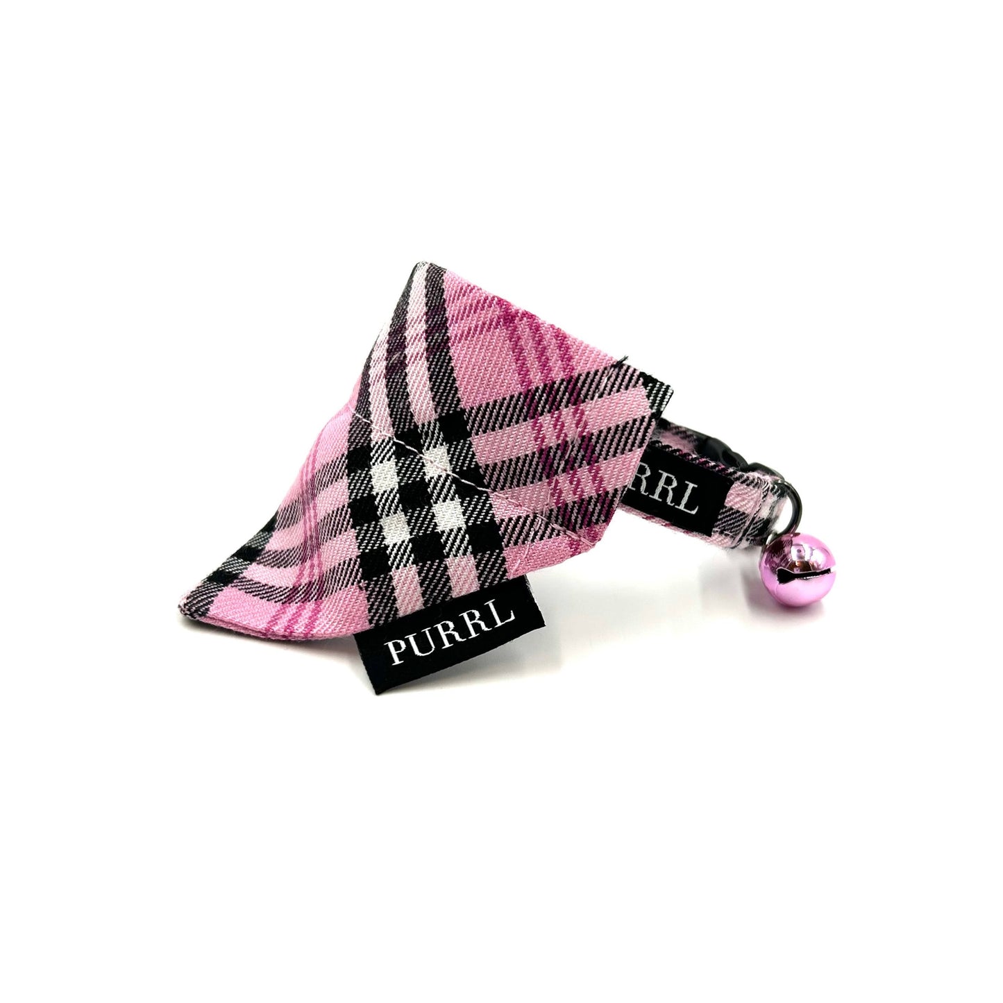 PinkBerry Check Cat Collar and accessories