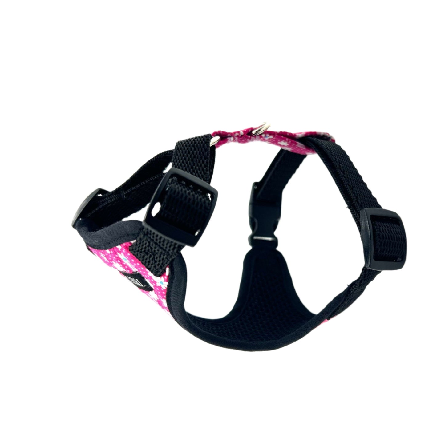 Hot Pink Floral Print Cat Harness and Lead