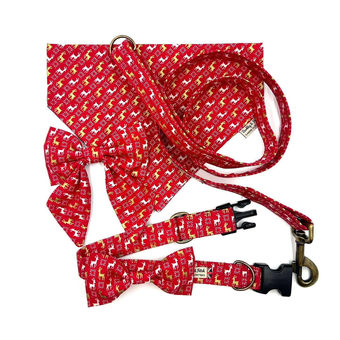 Christmas Reindeer Dog Collar