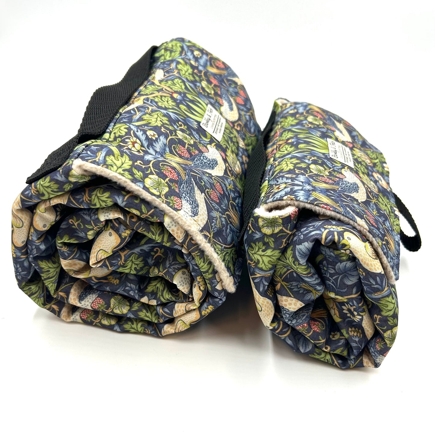 Navy Strawberry Thief Print Fleece Settle Mat