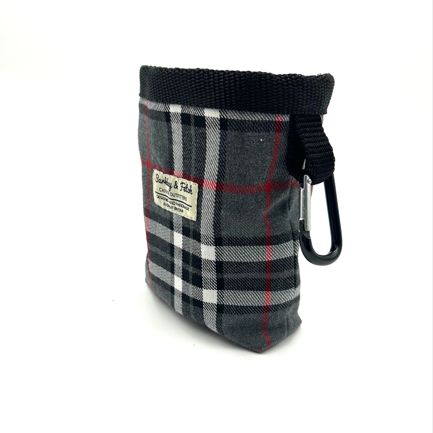 Grey/White Tartan Treat Bag