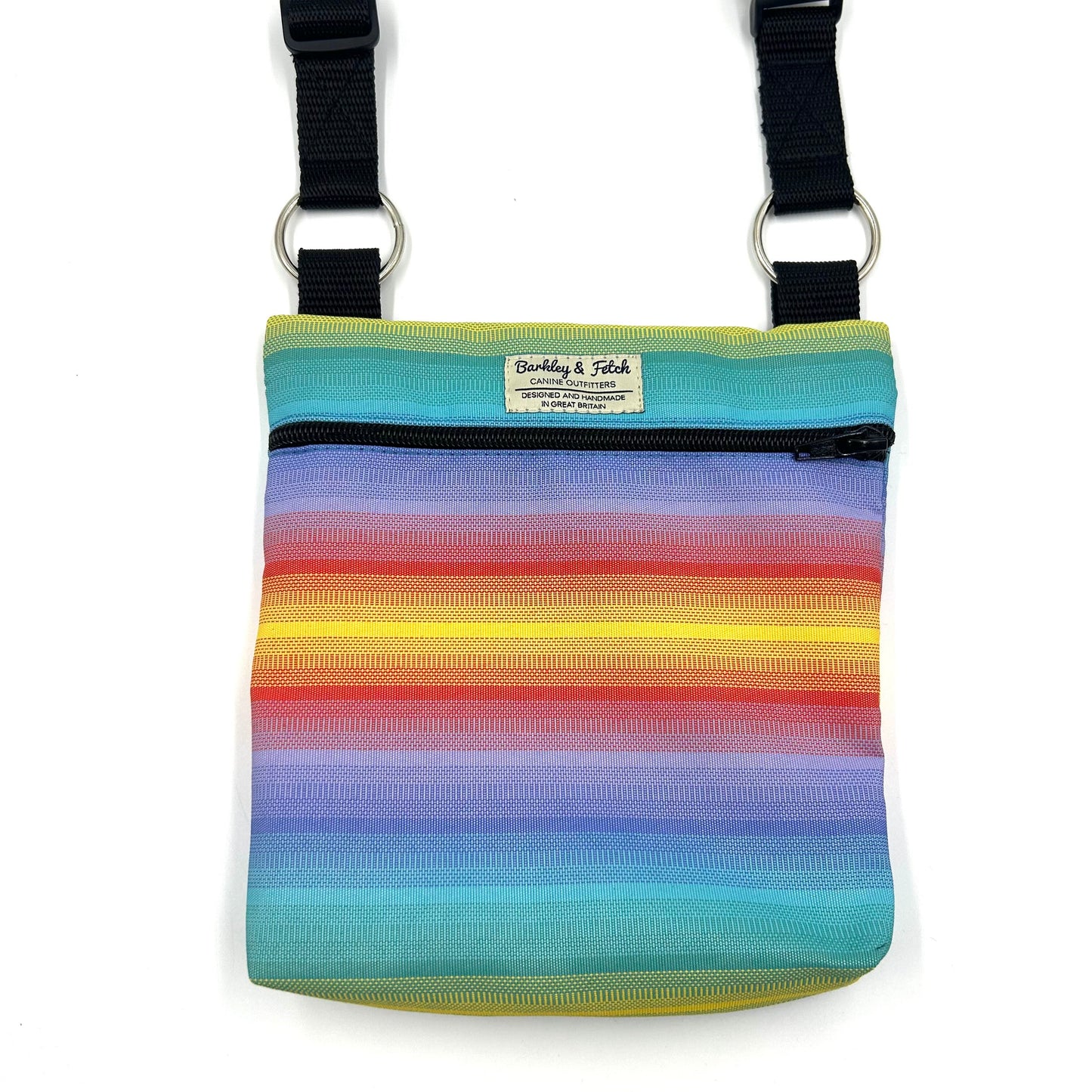 Rainbow Stripe Dog Walk and Treat Bag
