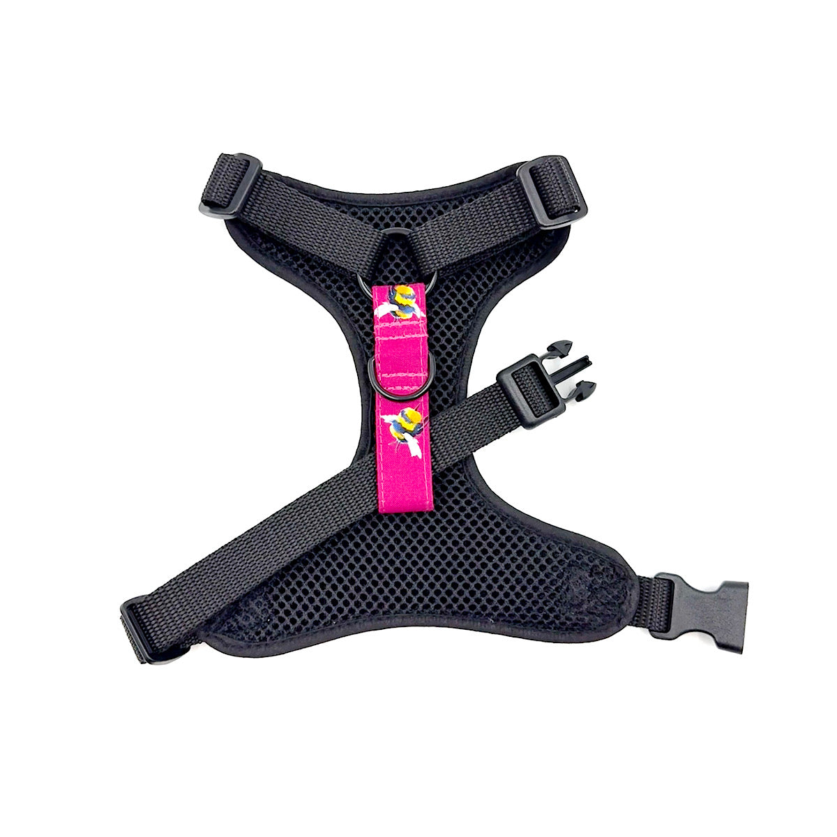 Bee Print Harness-Cerise Pink