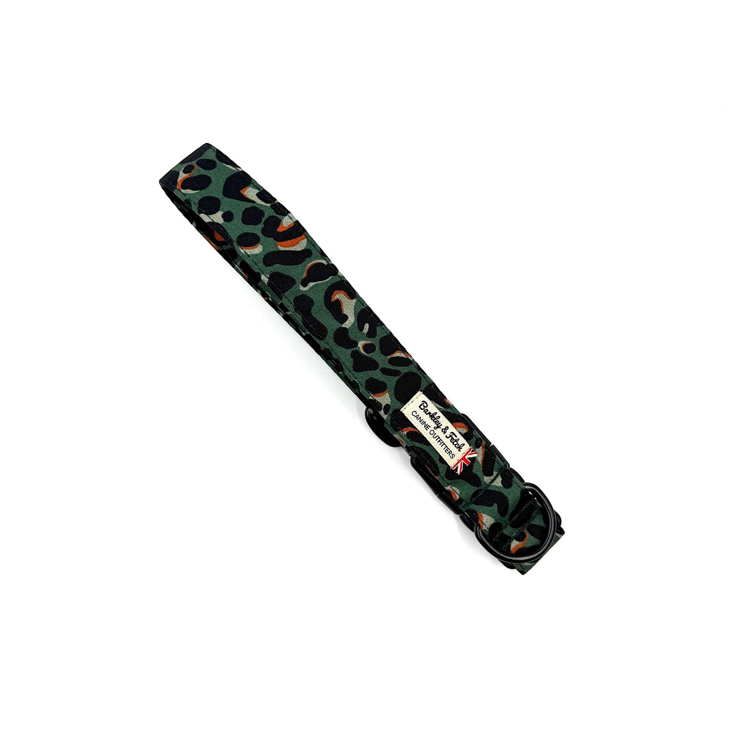 Dog collar with a pattern on a white background