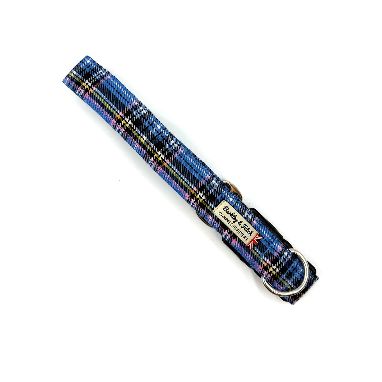 Blue Tartan Dog Collar