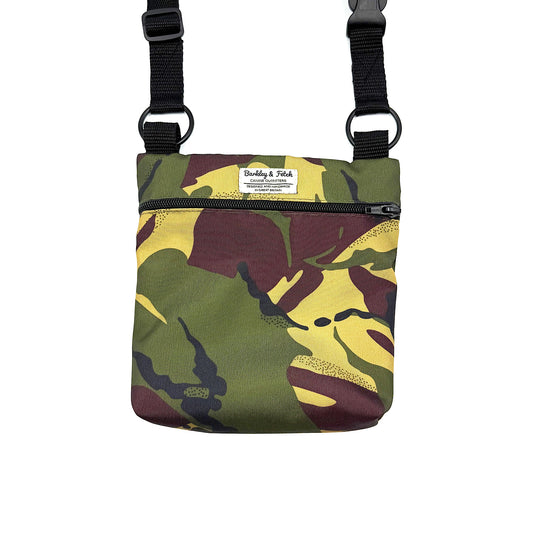 Khaki Camo Print Dog Walk and Treat Bag