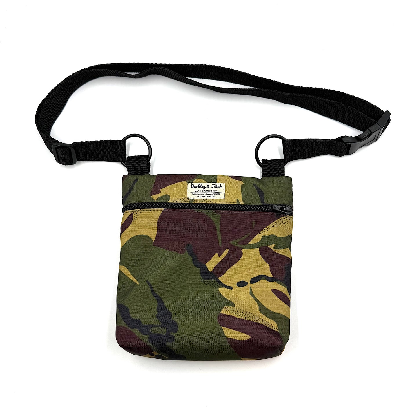 Khaki Camo Print Dog Walk and Treat Bag