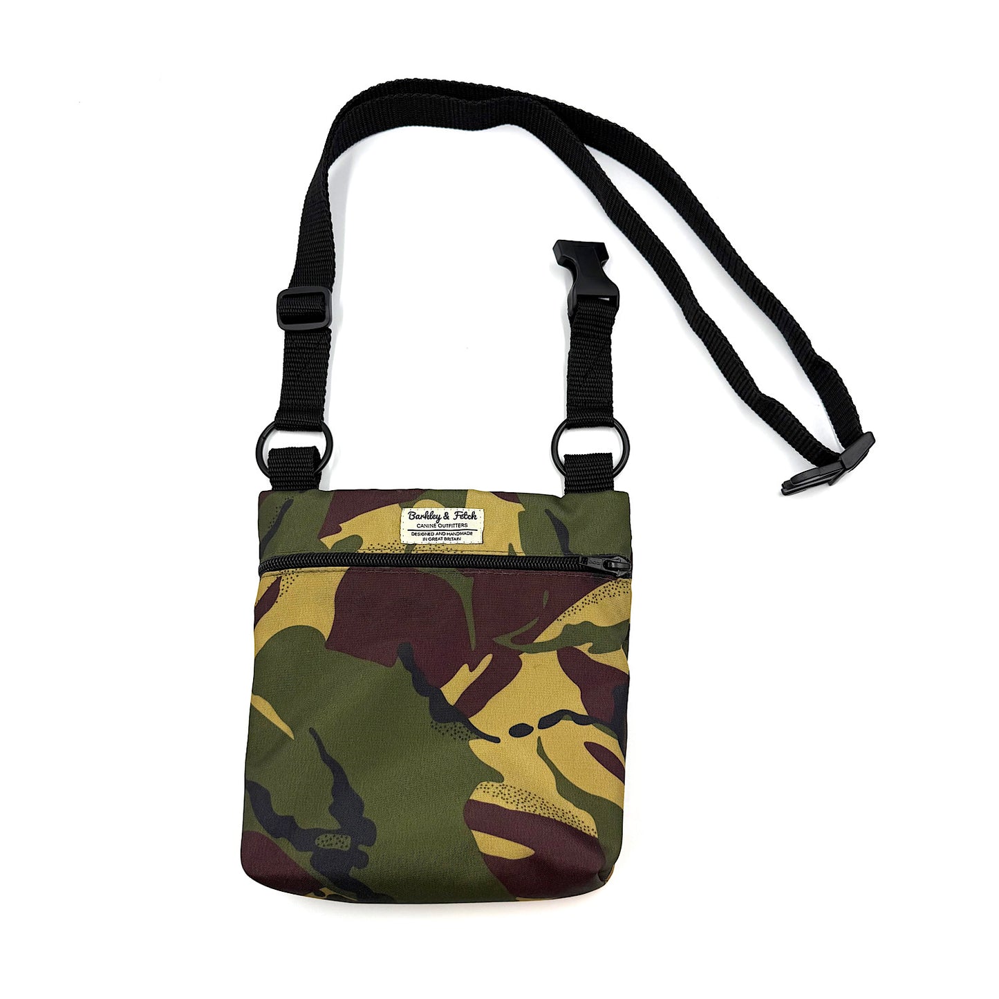 Khaki Camo Print Dog Walk and Treat Bag