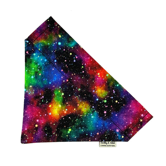Colorful galaxy-themed product on a white background