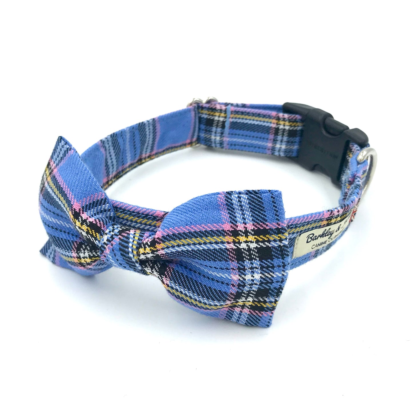 Blue Tartan Dog Collar