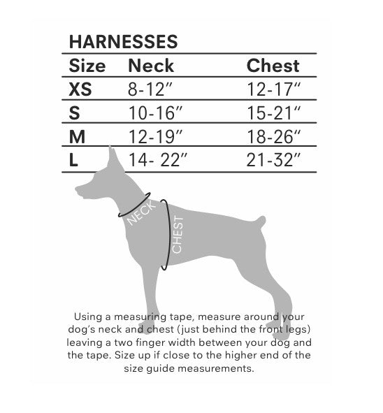 Grey/White Tartan Dog Harness