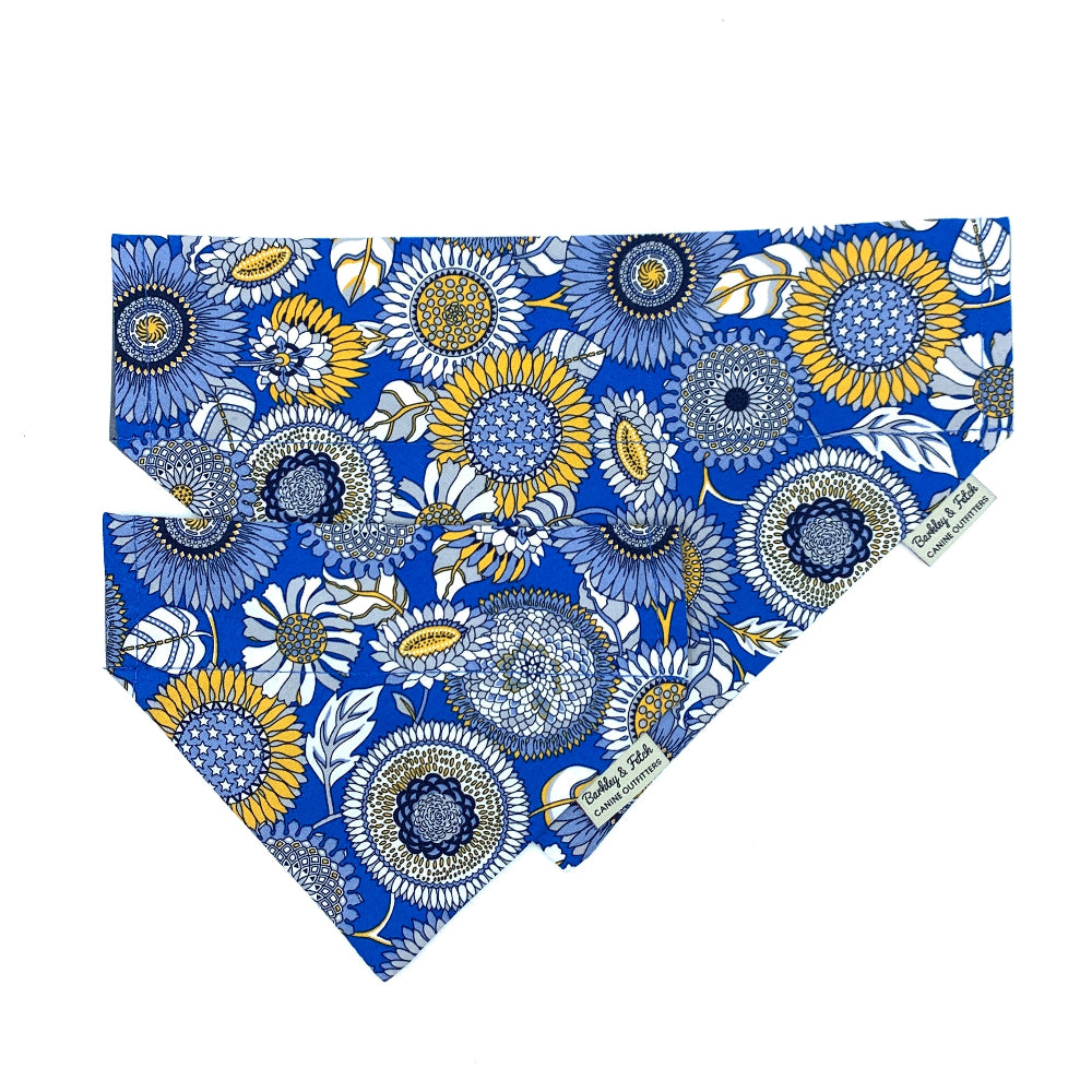 Flower Burst Print Dog Bandana