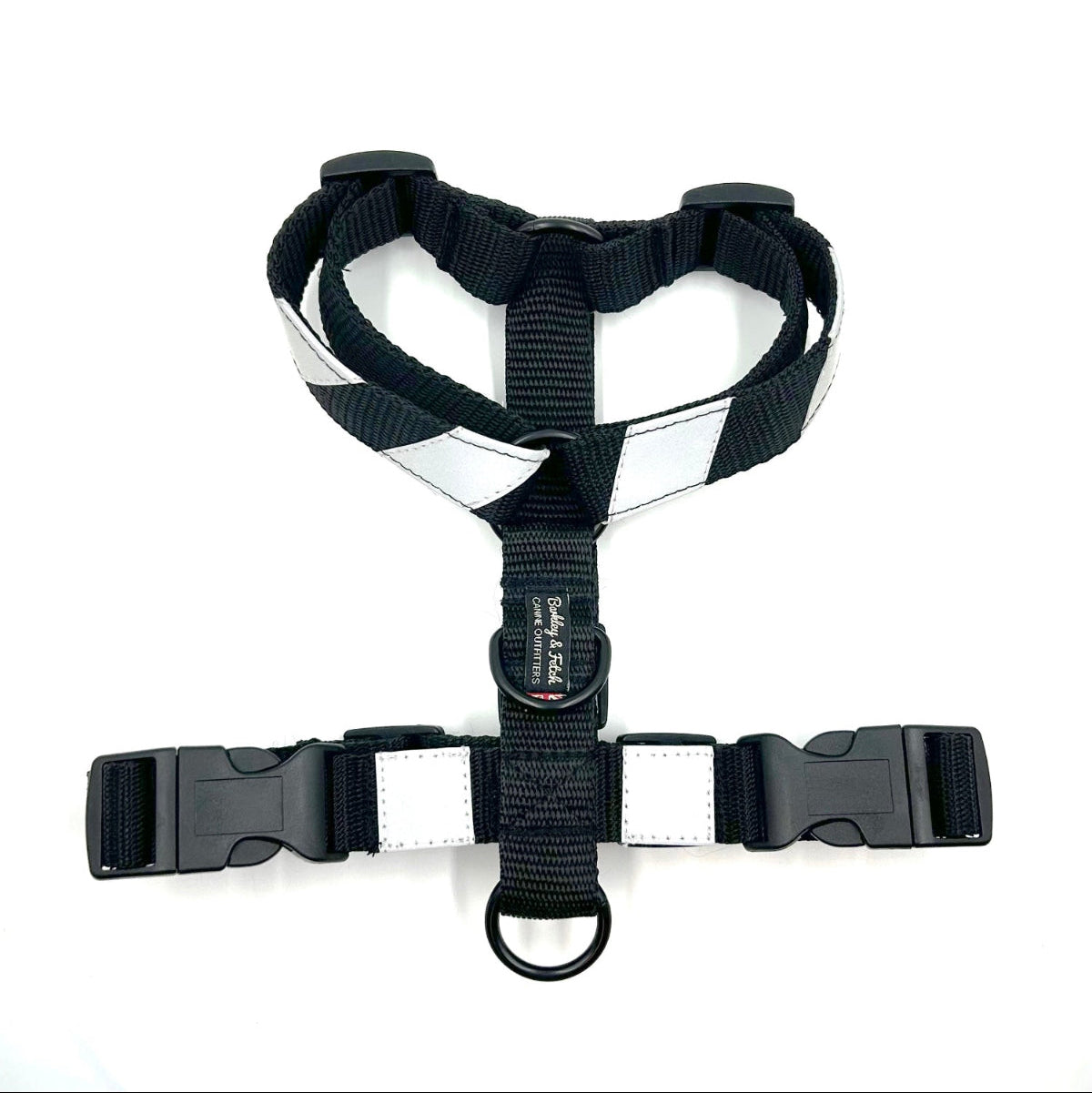 Black Flash Webbing Harness – Barkley and Fetch