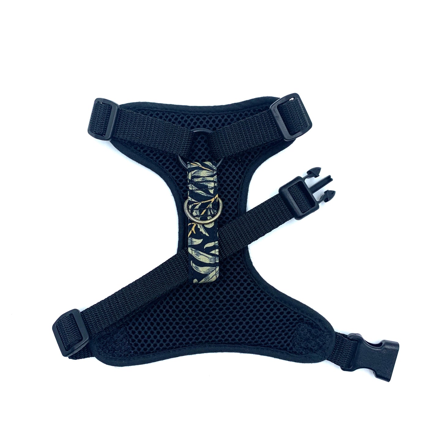 Black Willow Print Fabric Harness