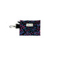 Beautifully made blue, pink and black paisley corduroy poo bag holder with attachable clip