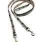 Handmade caramel tartan double ended dog training lead