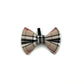 A caramel tartan patterned cat bow tie handmade by Barkley And Fetch