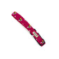 Bee Print Dog Collar-Cerise Pink