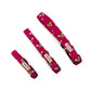 Bee Print Dog Collar-Cerise Pink
