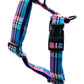 Pink/Blue Tartan Strap Harness