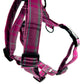 Pink & Grey Tartan Strap Harness