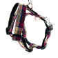 Wine Tartan Strap Harness