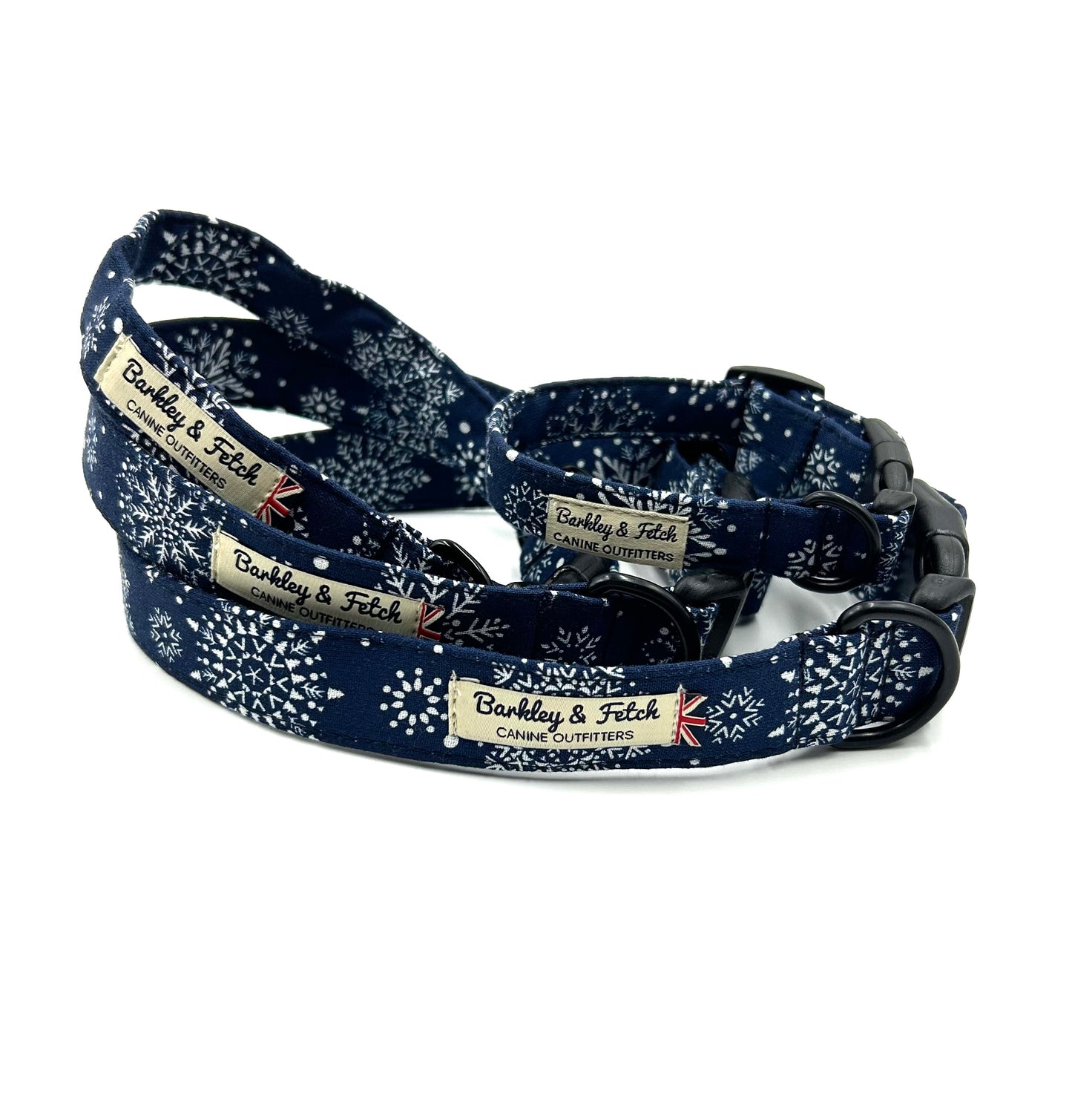 Christmas Snowflake Print Dog Collar