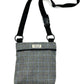 Grey Windowpane Check Dog Walk and Treat Bag