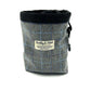Grey Windowpane Check Treat Bag