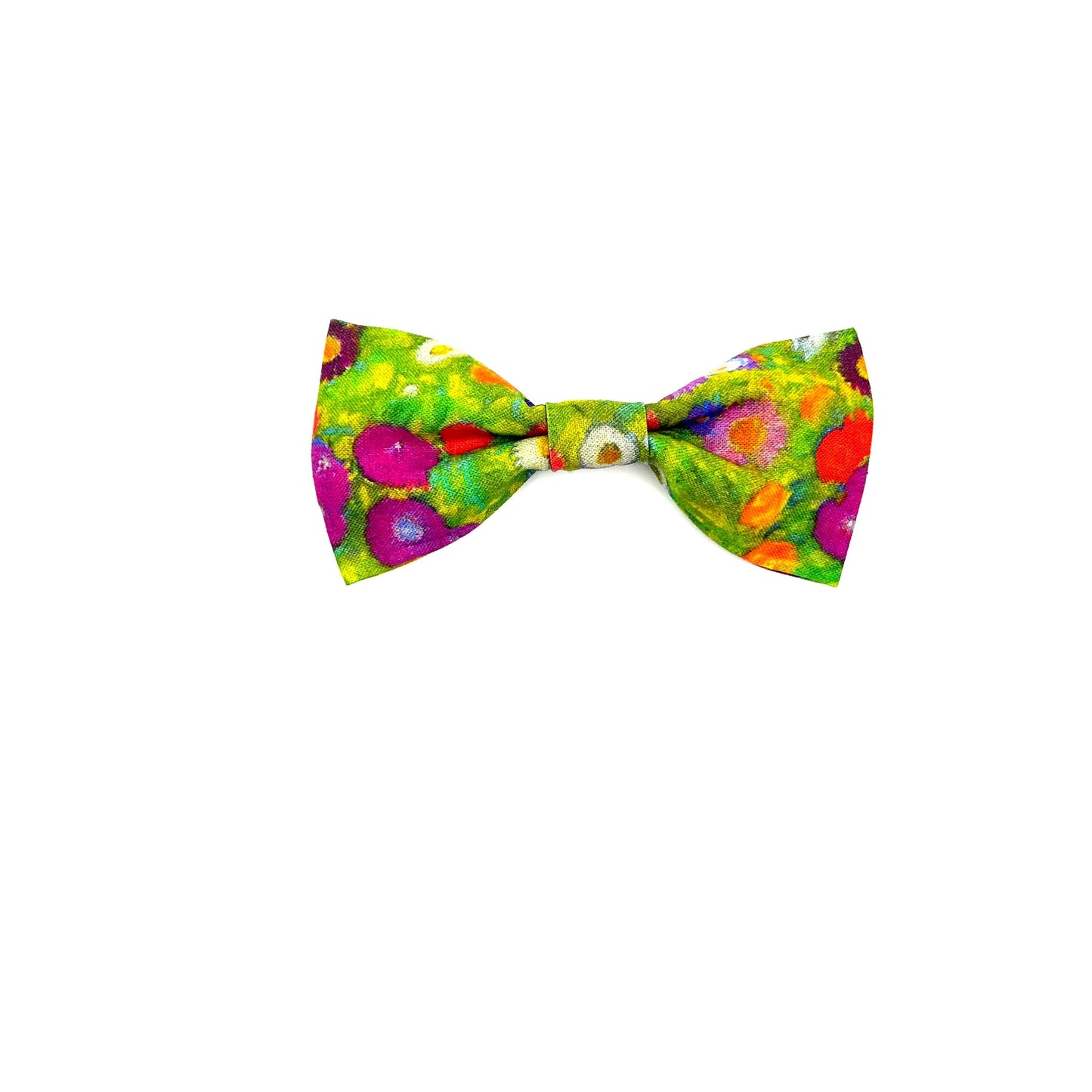 Flower Garden Print Dog Bow