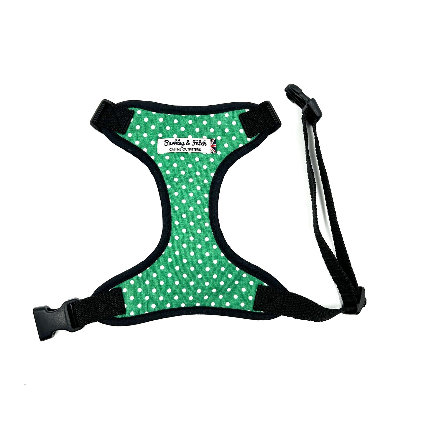 Green Spot Print Harness