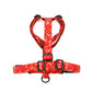 Red Ditsy Floral Print Strap Harness