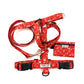 Red Ditsy Floral Print Strap Harness