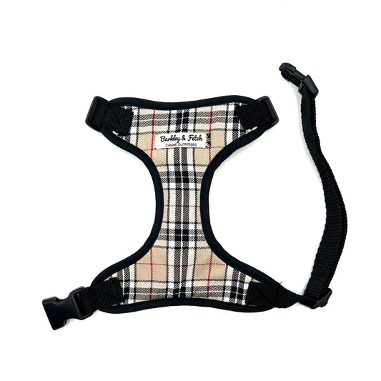 Caramel Tartan Fabric Harness