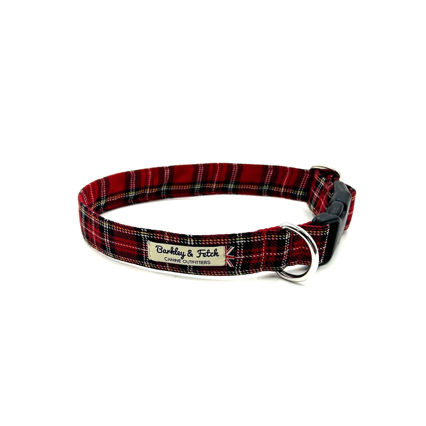 Red Tartan Dog Collar