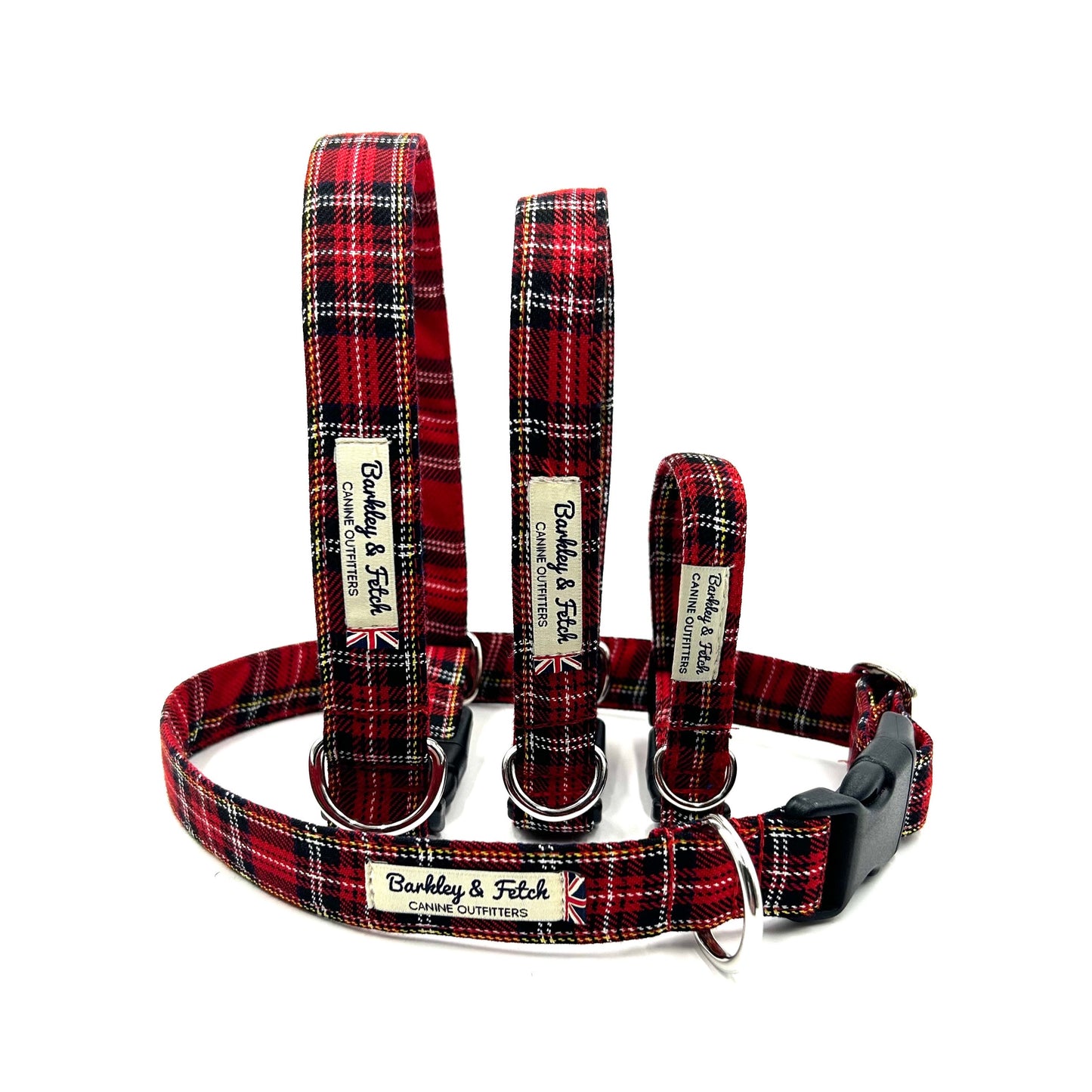 Red Tartan Dog Collar