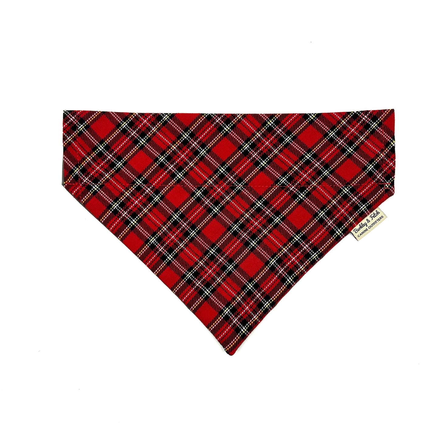 Red Tartan Dog Bandana