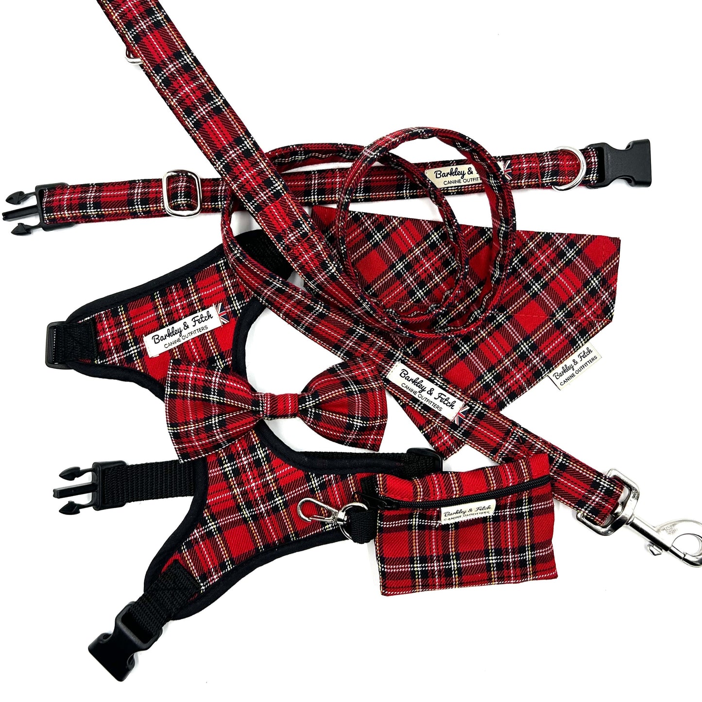 Red Tartan Dog Bandana