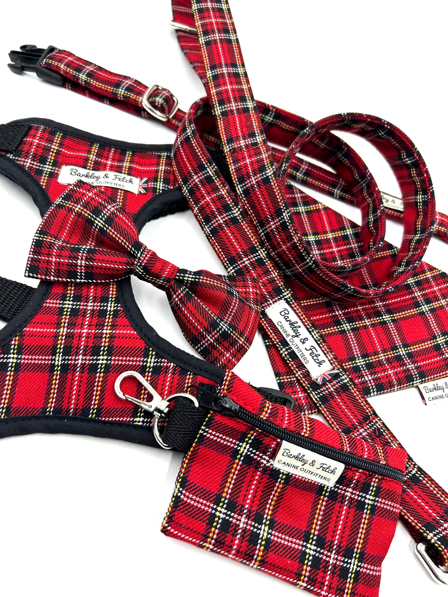 Red Tartan Dog Collar